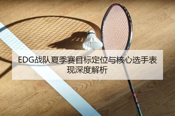 EDG战队夏季赛目标定位与核心选手表现深度解析